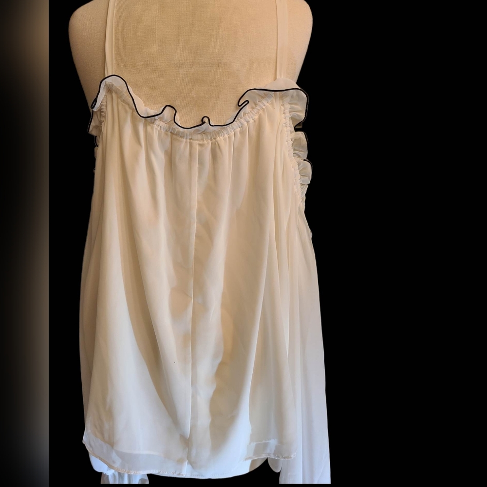 NWT Ryegrass size 3X white blouse - Picture 3 of 14